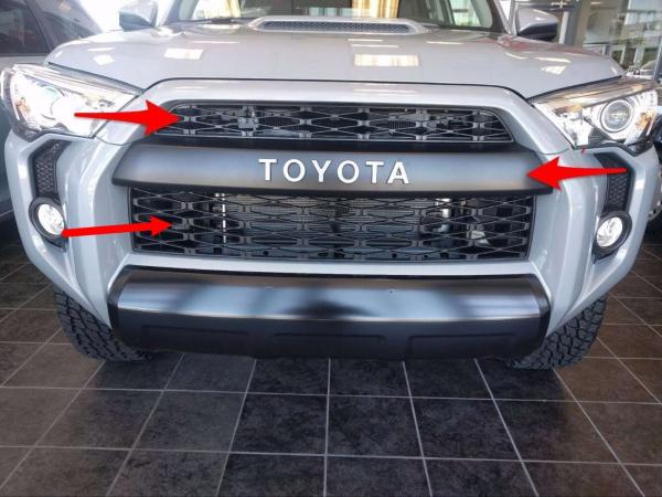 Grade 2018 automotivo da parte dianteira de Toyota 4runner