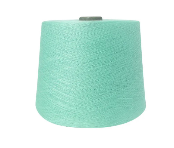 Fancy Sewing Polyester Spun Yarn Custom Ring Hot Fabric Polyester Viscose Blended Yarn