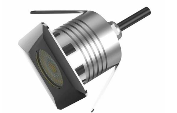 12-24V LED Lâmpada de solo quadrada 3W IP67 Alumínio RGB Lâmpadas de escada LED