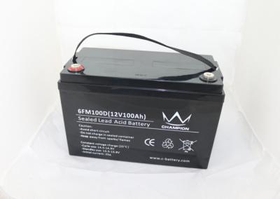 Deep cycle 6FM100 12v 100ah Sealed Lead Acid Battery For UPS / Lawn Lamp