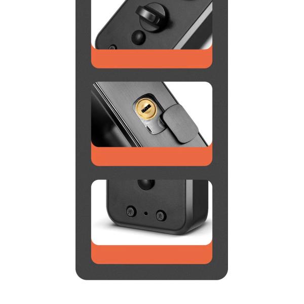 Secure Your Door with Tuya APP Controlled Waterproof Electric Rim Lock and Fingerprint
