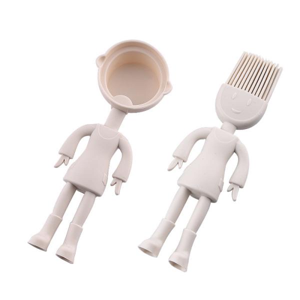 Country Kitchen Set Of Five Silicone MINI Kitchen Utensil Set Silicone Kitchen Baking Tools  Whisk Tong, Spatula, Spoon