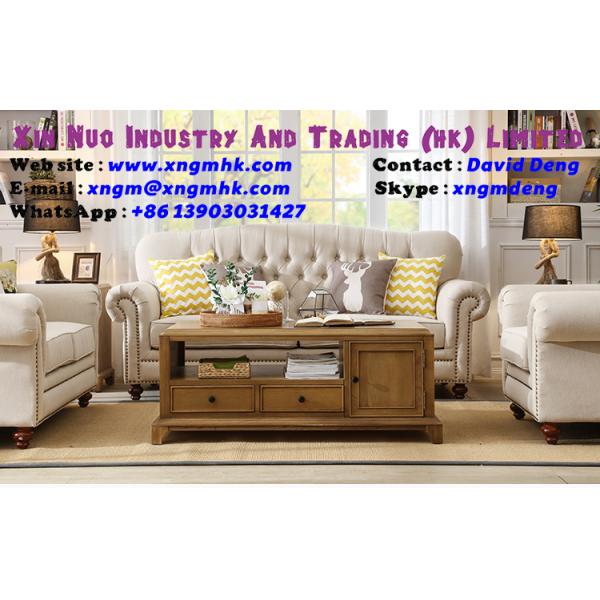 Solid wood coffee table Ash transparent paint living room coffee table furniture