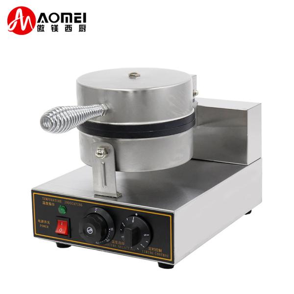 Máquina de fabricação de waffles antiaderente Belgain 250 * 350 * 260mm Tamanho do molde para eficiência