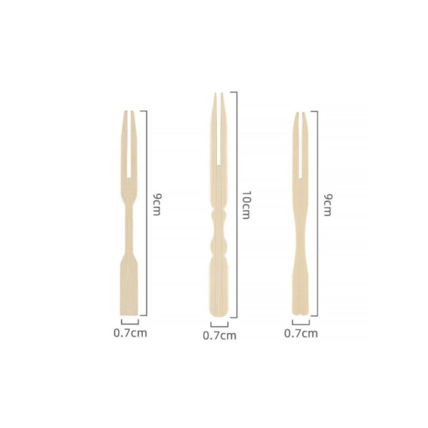 Eco-Friendly Disposable Bamboo Fruit Forks for Parties and Restaurants
