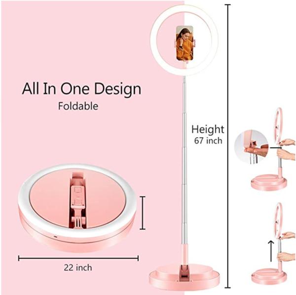 8 Seconds Real Colors 4500K Makeup Selfie Ring Light