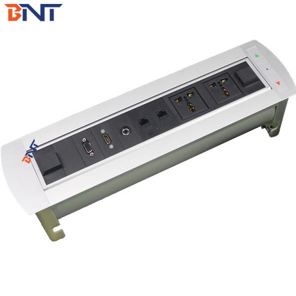 BNT Factory supply hidden table with electric power outlet for office furniture