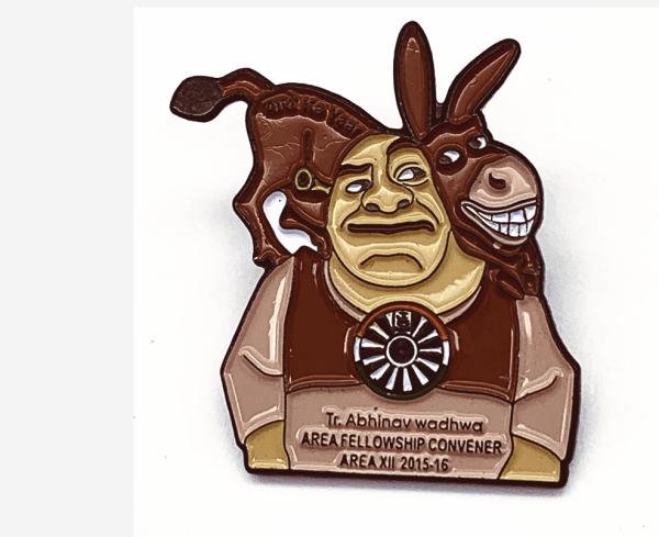 Custom Made Metal Badges / Personalized Pin Badges For Collectible