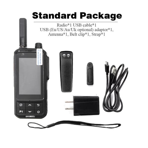 Portable 4G IPX-3 Waterproof Two Way Radio with 3500mAh Battery and Android Wifi Zello POC Push to Talk