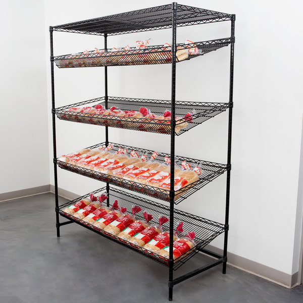 Ярус супермаркета 5 наклонил шельвинг провода/блок 18