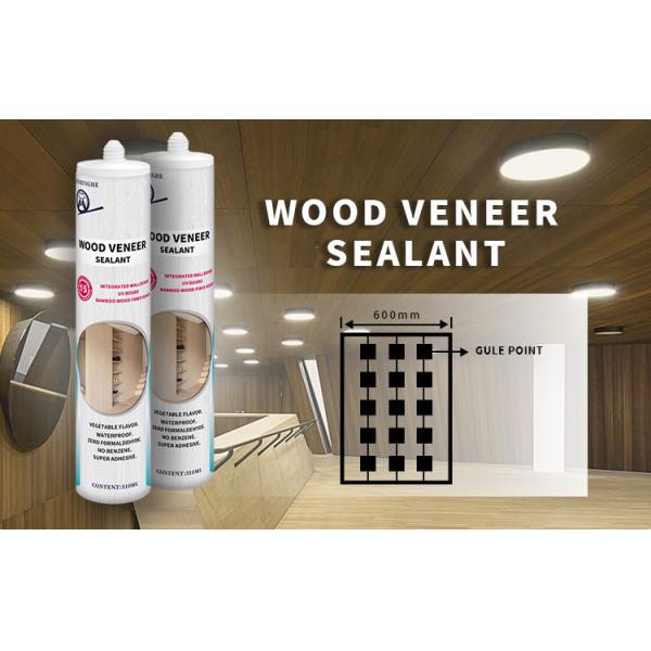 MH Anigre Veneer Sealant OEM 300g Seal Bond Adhesive Beech Wood Veneer Art Deco Panels MS Modified Silicone Sealants