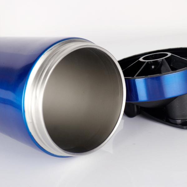 Stainless Steel Shaker Bottle Noise-Free 24 Oz Insulated Metal Shakers Bottles Cup For Protein Mixes And Pre Workout 100% Leak Proof