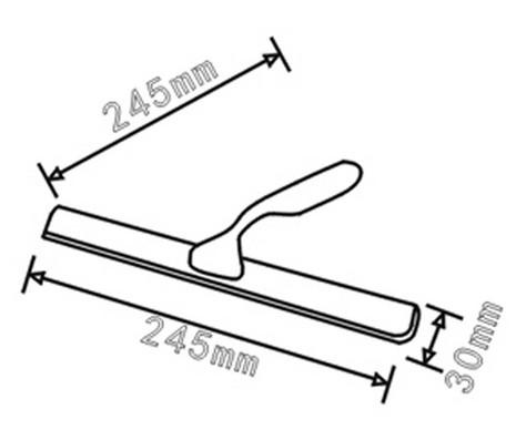 Chromed Stainless Steel Shower Window Squeegee SUS304 Zinc Alloy Glass Wiper