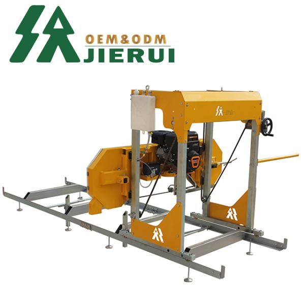 27 HP горизонтальная автоматическая режущая лента пиломашина для резки бревна в лесу