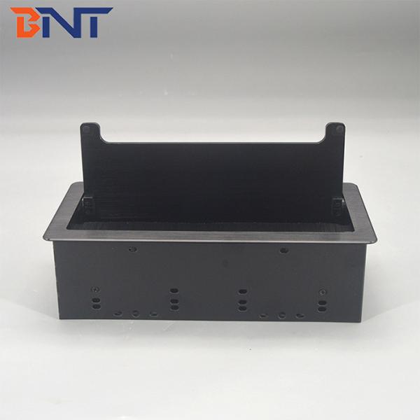 Aluminum Alloy Brush Tabletop HDMI Flip Up Power Outlet