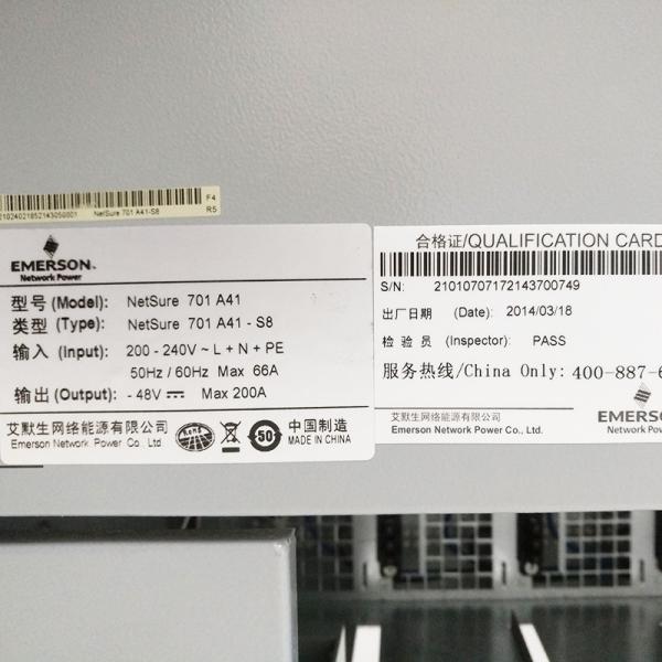 ROHS Vertiv Rectifier Emerson DC Power Supply System NetSure 731 A41-S8