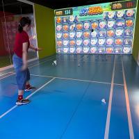 Indoor Badminton Fitness Equipamento de Realidade Virtual Simulador de Treinamento Desporto Jogo
