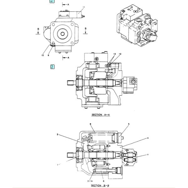DAYU DH80 R80 DX80 SK60 Excavator Hydraulic Pump AP2D36 K7149551 31N1-10010