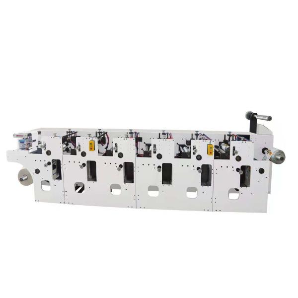 320mm Narrow Web Flexo Printing Machine , Roll To Roll Flexographic Printing