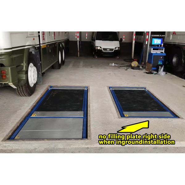 Cartesykj Luxury flat brake tester 3T 10T 15T Vehicle inspection equipment vehicle test lane 2CTHPB-13 with side slip suspension axle load brake tester