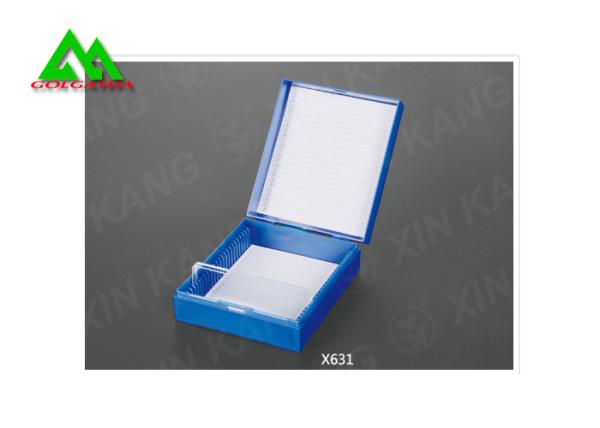 Laboratory Plastic Slide Box For Microscope / Histology Easy Clean Anti Bacterial