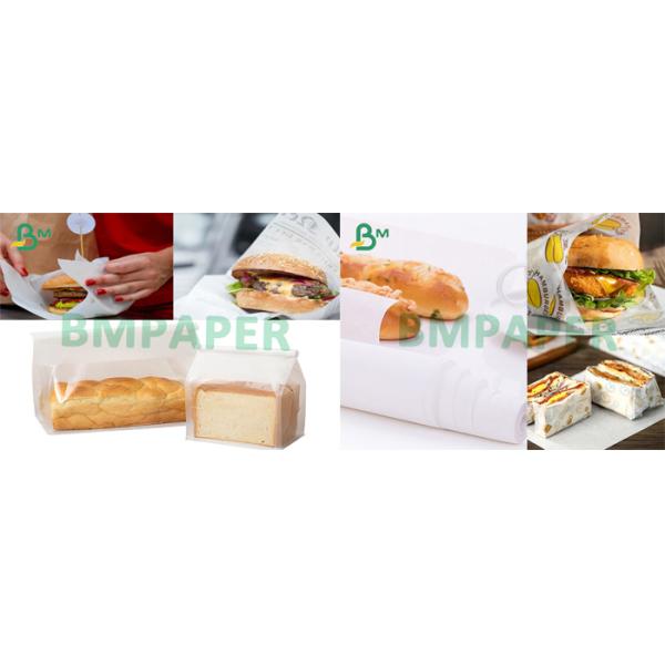 30gsm 35gsm Light White Kraft Paper Roll Printing Packaging 880mm Width