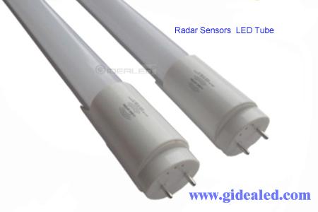 Radar Sensors T8 LED Tube lights  9W higher energy-saving wide bean angle tube lights