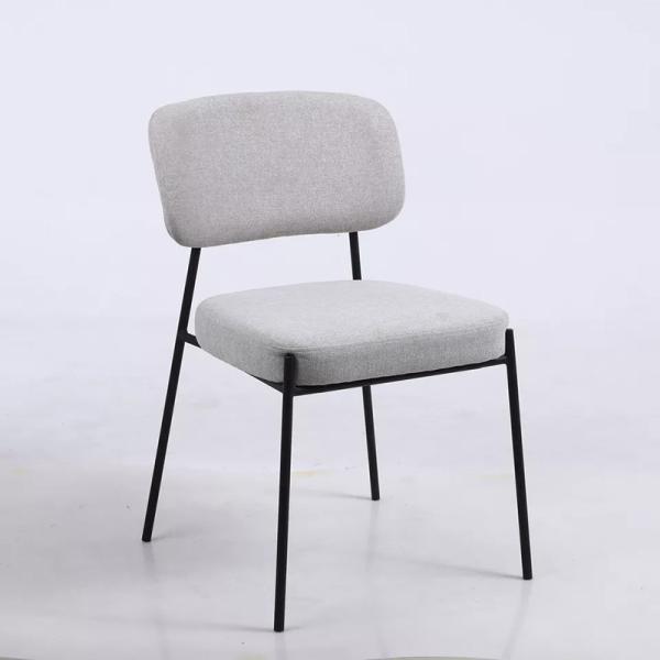 Customization Fashionable Modern Metal Dining Chairs ISO9001 Certification