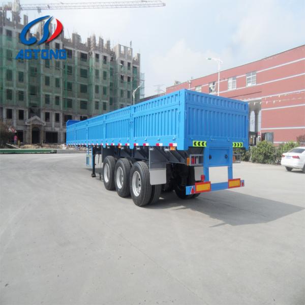40 60 toneladas Parede lateral Cargo Semi-Carrier Trailers com 4 eixos e multifuncional