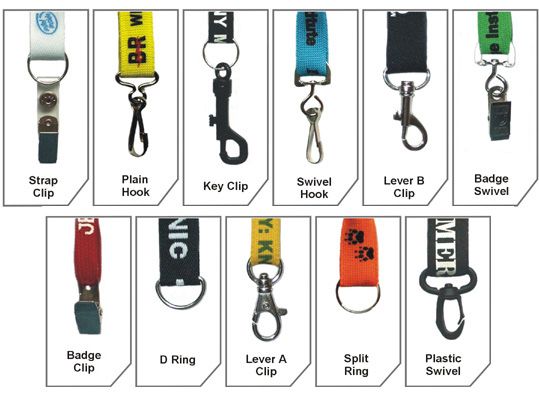 Polyester Double Bulldog Clip Lanyards Promotional Customised Lanyard Card Holder