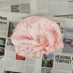 Long Jumbo 100 Mulberry Silk Bonnet 43cm Size For Women Sleep