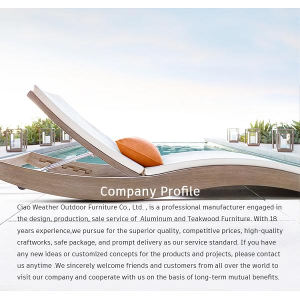 Sun Lounger Hotel Patio Modern Resort Beach Chaise Villa Pool Lounge Chairs Outdoor Pool Teak Outdoor Sun Lounge Chair