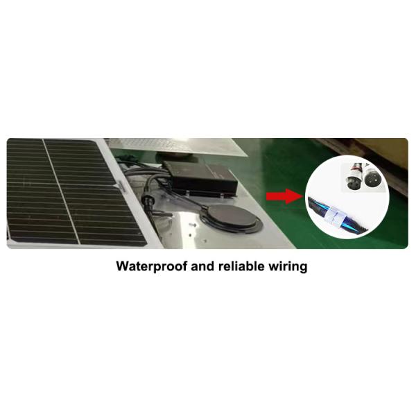200w High Lumen Vertical Aluminum Integrated Solar Panel Lamp Street Lighting 5000 Lumens All in One Solar Street Led Light