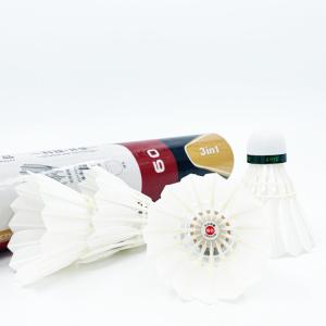 3in1 Type Natural Badminton Feather Shuttlecock For Training Competition