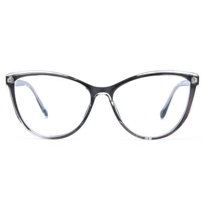 Cat Eye Lunette Metal Spectacle TR90 Optical Frames Blue Blocking