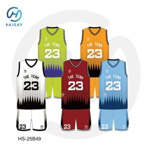 パフォーマンスバスケットボールのユニフォーム - カスタム番号とチームカラーで ドライフィット メッシュ・ジャージー ユニセックスデザイン