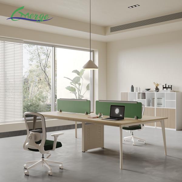 Adjustable Shelves and Glass Divider Functionality in Open Space Office Workstation