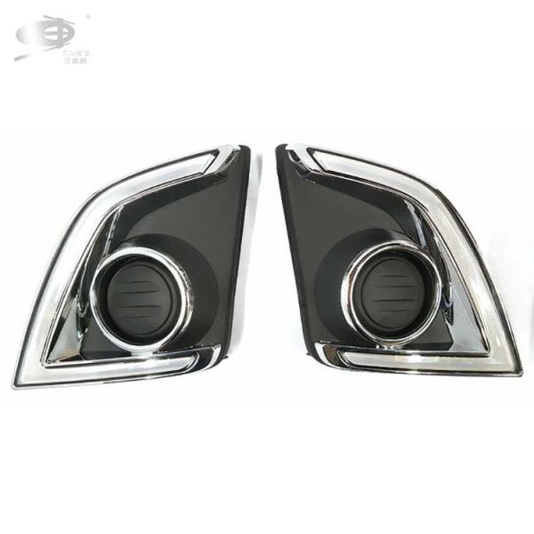 Silver Exterior Body Kits Chrome Fog Light Cover For D-Max 2012-2019