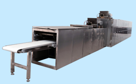 High Capacity Chocolate Production Line Tunnel Length 10-14 Meters Long