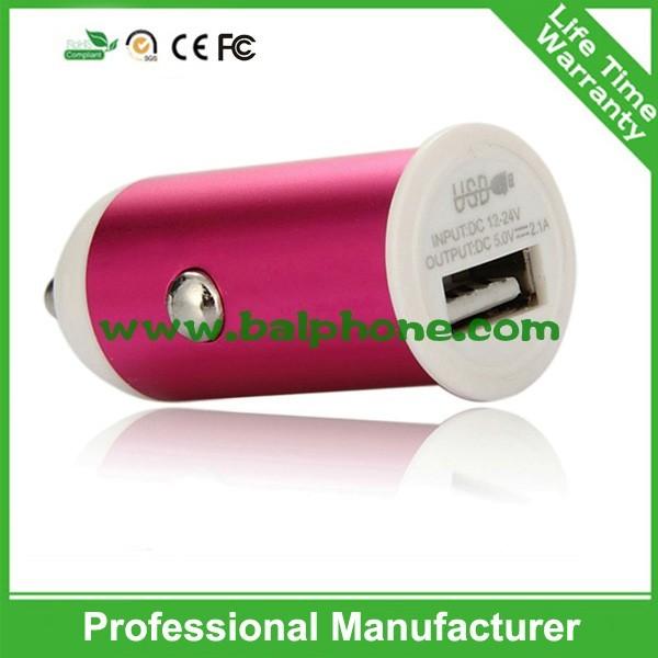 5V 1A Aluminum single usb car charger for iphone samsung