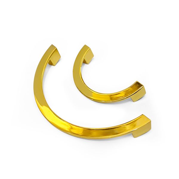 Modern Minimalist Semi-Circular Pull Handles Zinc Alloy Hardware Accessories for Kitchen Cabinets Cabinet Doors and Drawers