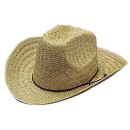 Summer Unisex Woven Straw Cowboy Hats With Fedora Band Outdoor Protecting