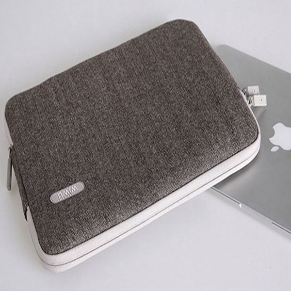 Waterproof Felt Mens 17 inch Laptop Bags , Zipper Notebook Sleeve
