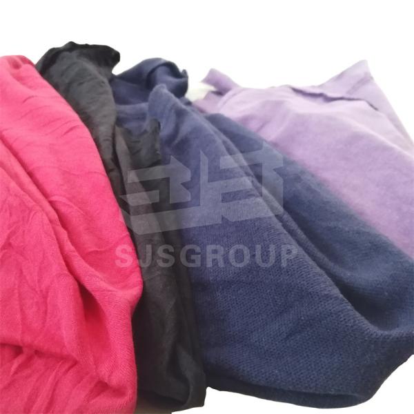 Grade A 30-60cm 100 Cotton Industrial cleaning cut cotton tshirts rags colour tshirt wipers