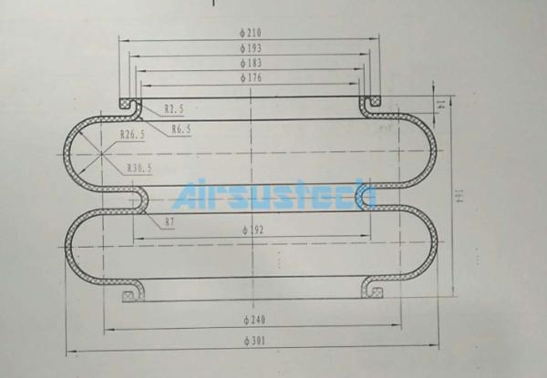W01-R58-4044 Air Spring Vibration Control By Firestone Industrial Air Shock Suspension