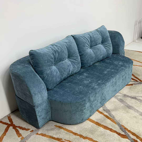 Modern Leisure Modular Frameless Sofa 35D Sponge Tufted Reclining Convertible Folding Compressed Sofa Bed for Villa Living Room