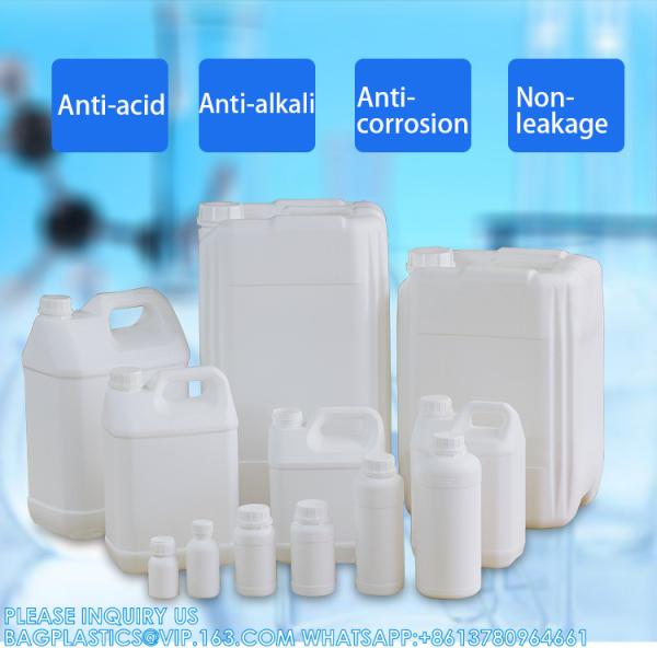 50ML-1000ML Thicken Plastic Fluorinated Bottles Chemical Organic Solvents Package Container