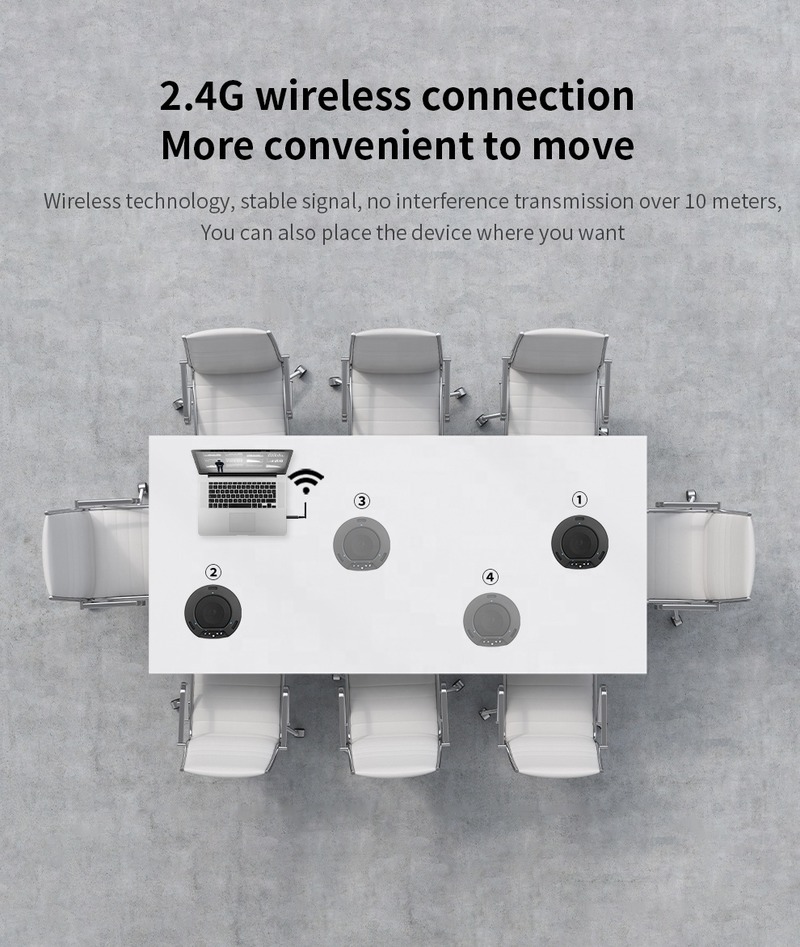 Omnidirectional Microphone SQ-M4W Video Conference Conference Microphone Handsfree