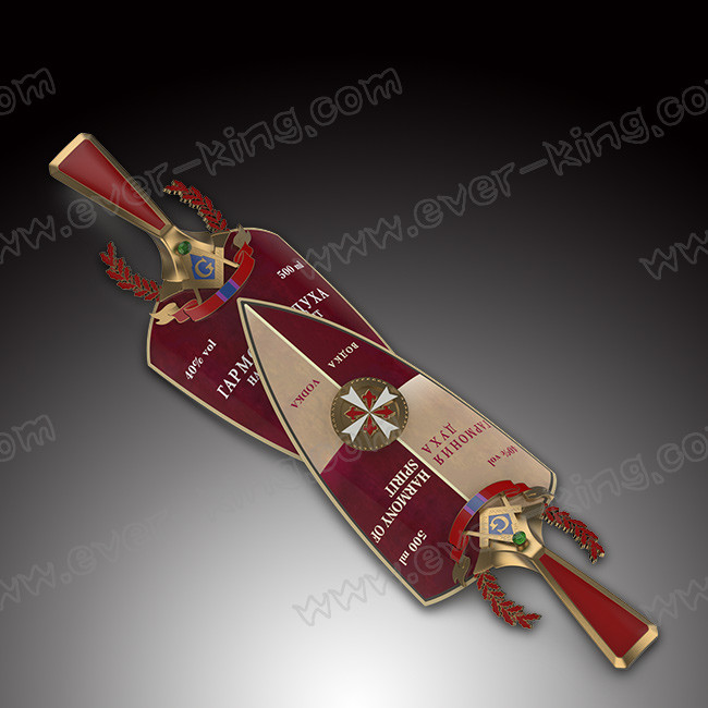 Custom Тиснение Штамповки Наклейки Духи Металлические Этикетки