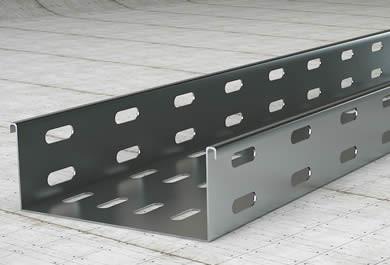 Mild Steel Hot Dip Cable Tray Thickness 2.5mm / 3mm Chemicals Resistance